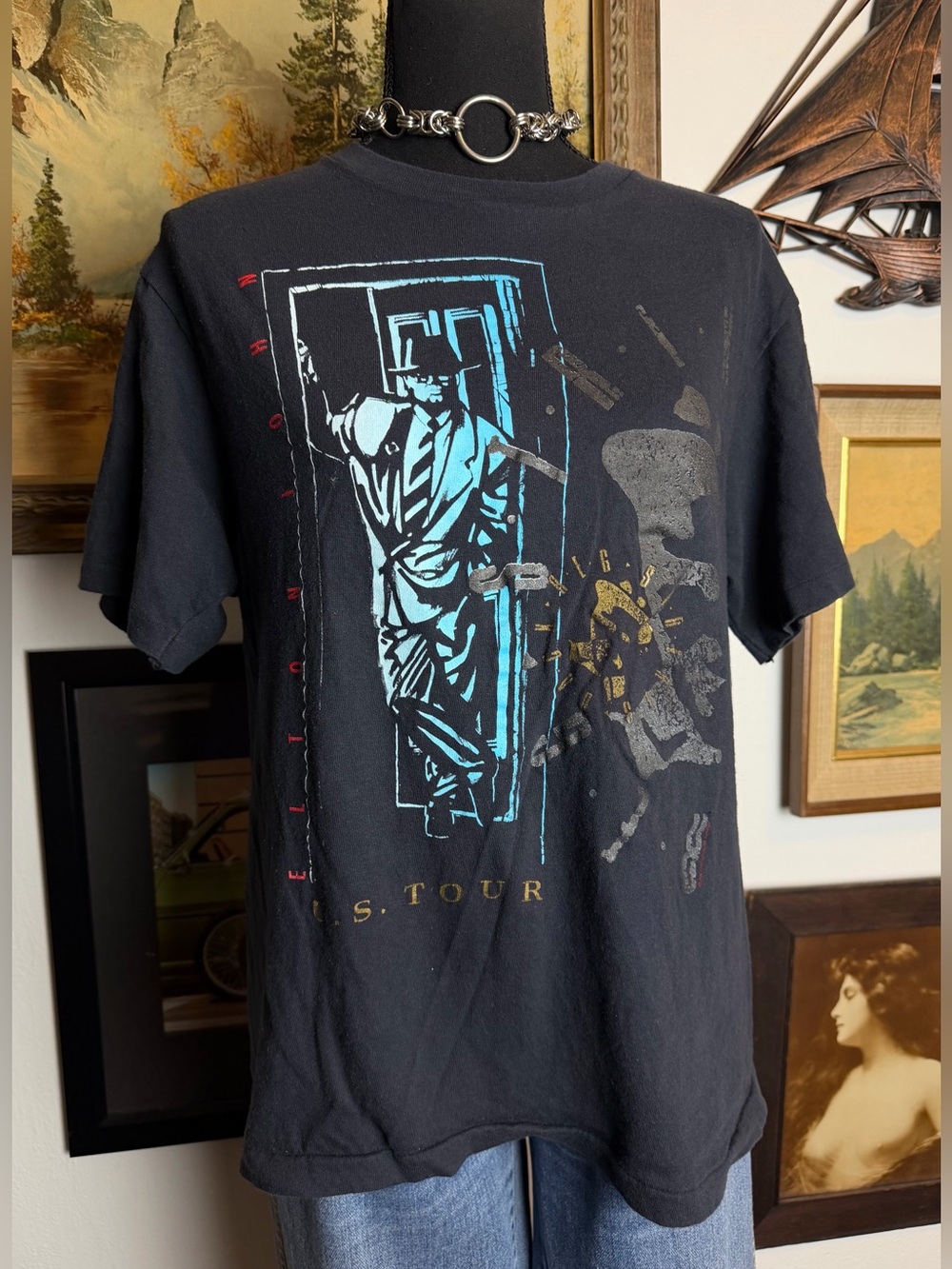 Orig. Vtg. 1988 Elton John "Reg Strikes Back" US Tour Single-Stitch Tshirt M